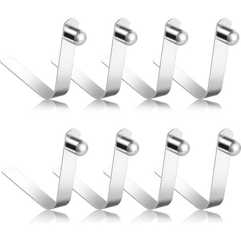 Pince à ressort 8 pièces, pince à ressort en acier inoxydable, 6,5 mm (1/3)