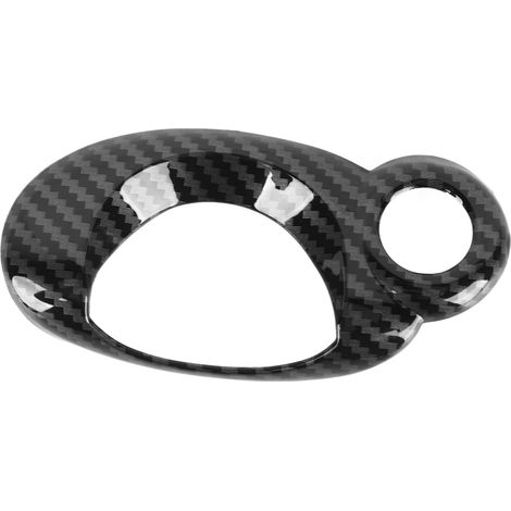 RASTKY Couvercle D'anneau de Bouton D'allumage de Voiture en de Carbone Dynamique, Décoration élégante Adaptée pour R54 R56, Matériau ABS (1/5)