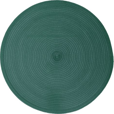 Set de table façon tresse rond émeraude (1/2)