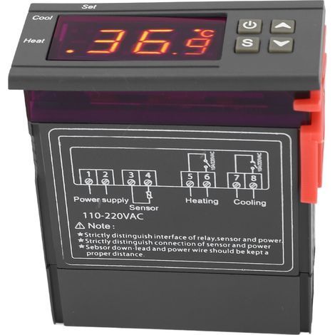 Digitaler Temperaturregler STC-1000 für Weinkeller und Kühlräume, 110–240 V Wechselstrom (1/5)