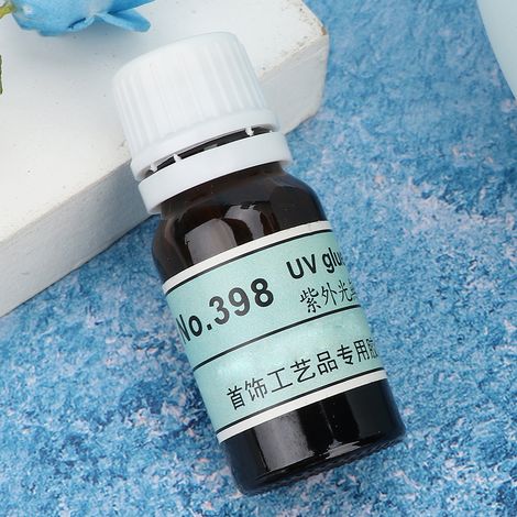 Colle UV professionnelle transparente, inodore et forte adhérence pour la réparation et la fabrication de bijoux. (1/5)