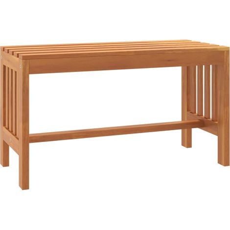 Panca da giardino per esterni mobili da giardino terrazza 80 cm legno massello di eucalipto 020011326