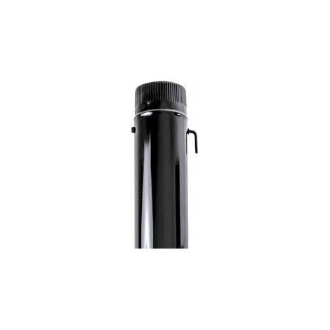 Tubo estufa con llave 150mm acero esmaltable ne exoleña exoj (1/3)
