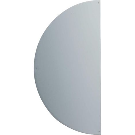Selbstklebendes Halbmondschild 300x150x1 DUVAL BILCOCQ Alu silber - Kante geschliffen - 11-0102-1630