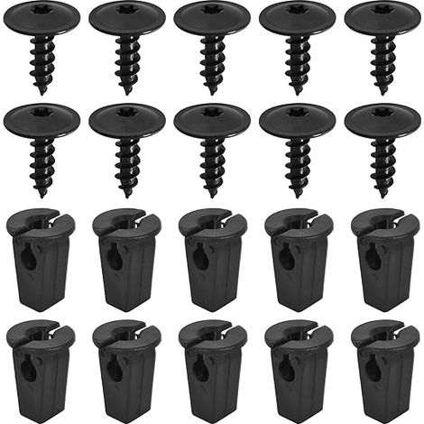 Clips de fixation voiture Vis Tôle Garde Vis Ailes Sous Le Capot Du Moteur Agrafes Carrosserie Pare-Chocs Porte de Voiture Fender Push Kit de Remplacement (1/5)