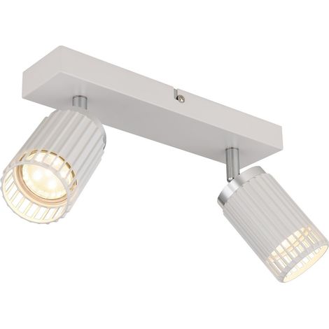 Plafonnier plafonnier spot mobile blanc chrome lampe de salon 26 cm (1/5)