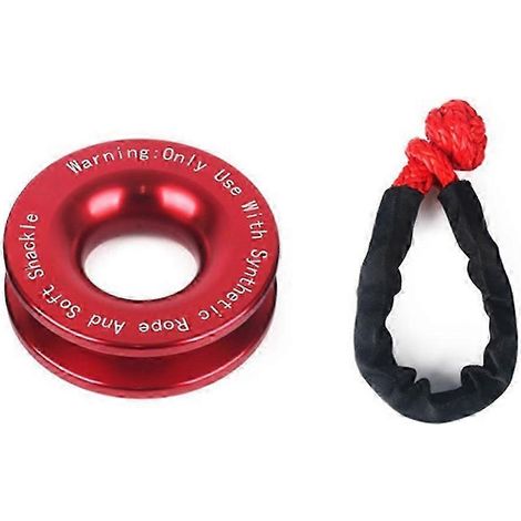 Anneau de remorquage pour treuil, câble de treuil synthétique, manille souple, accessoires de treuil pour UTV, quad, SUV et camionnette (1/5)