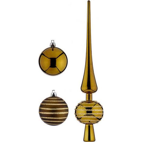 Weihnachtsschmuck Krist+ grün PVC Dekoration zum Aufhängen 19 Stücke