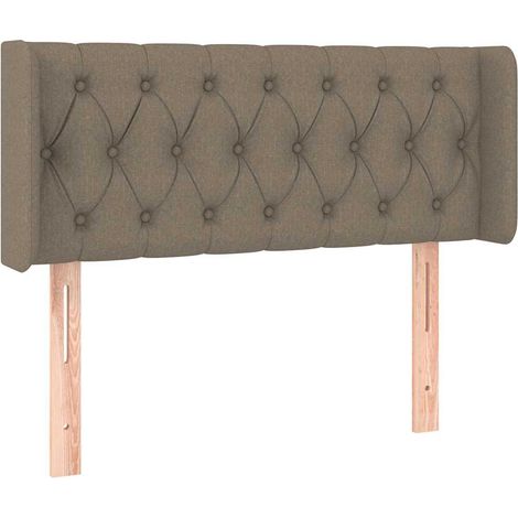 Maison Exclusive - Kopfteil mit Ohren Taupe 93x16x78/88 cm Stoff (1/5)