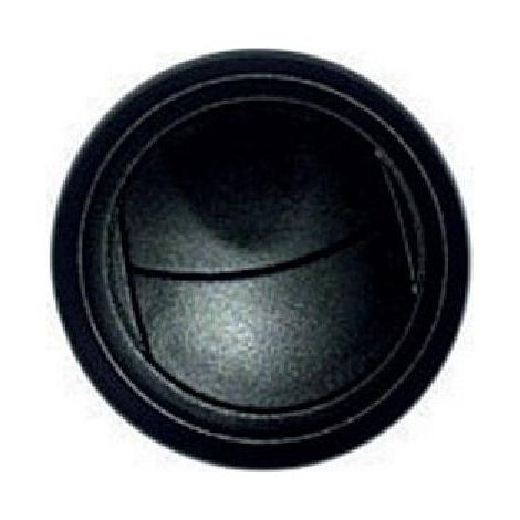 Bouche aeration 2 volets 63mm noir