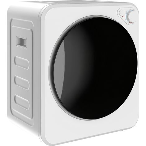 Sèche-linge à évacuation portable 2,5 Kg, sèche-linge électrique 400/800 W, 5 modes de séchage, 48 x 44 x 57 cm, blanc