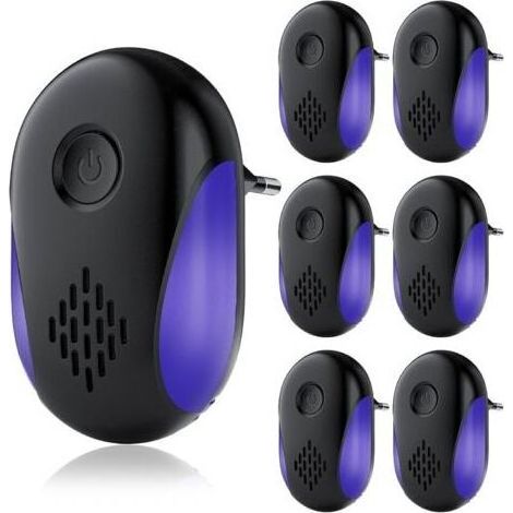 Répulsif à ultrasons - Kart - 6 Pack - ABS ignifuge, couverture 1600 ft², anti-souris et insectes