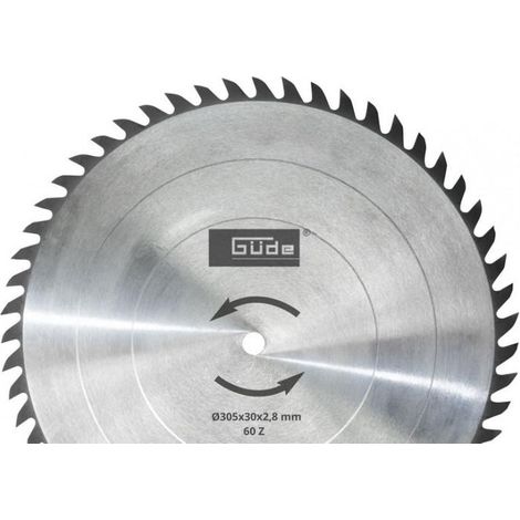 Lame de scie carbure 305 x 30 mm /60 dents pour scie à onglet G55259