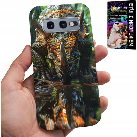 Custodia per Samsung Galaxy S10E - custodia con dinosauro triceratopo (1/5)