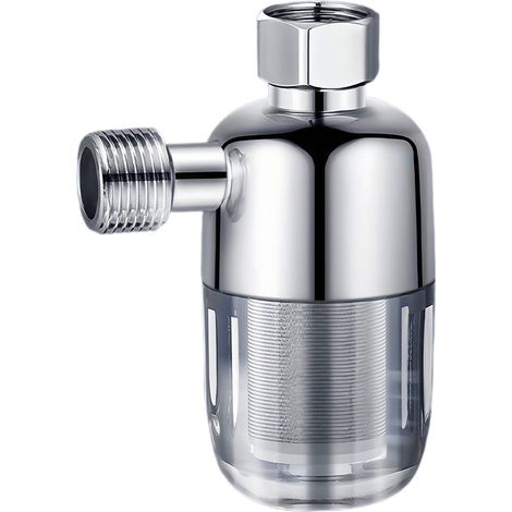 Kindfiber OÜ-Filtre Douche Acier Inoxydable, Filtre eau Douche Interface Universelle 4 Points Réutilisable pour Robinets, Chauffe Eau, Machines Laver (1/4)