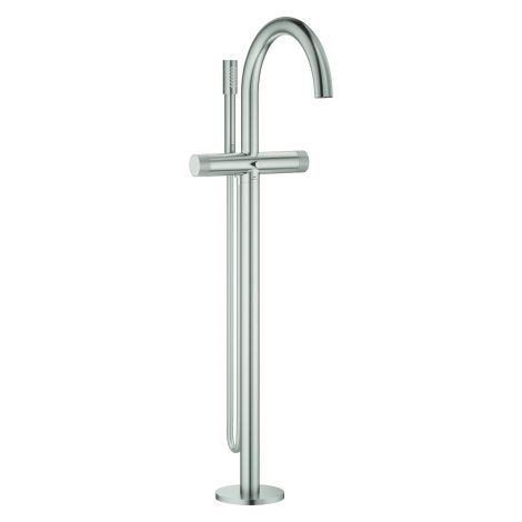 Wannenbatterie Atrio Private C. 25229 BM Knopfbetätigung supersteel (1/4)