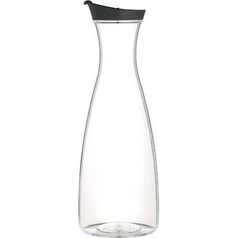 KitchenCraft Brocca per acqua di acqua di plastica con coperchio JUICEJAR, trasparente, 1,5 litri (1/4)