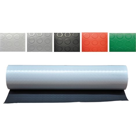 TAPPETO A BOLLE mt. 1  x 25 antracite sp. 1,3 mm