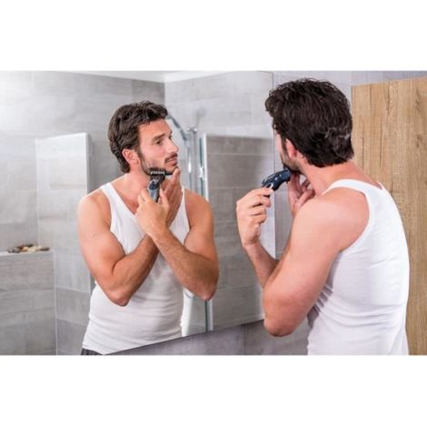Tondeuse a Cheveux a cheveux et barbe - WAHL - HAIRCUT & BEARD - 3,5 W - 10 sabots - Autonomie : 40 min - Noir (1/4)