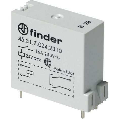 Finder 45.31.7.024.0310 Printrelais 24 V/DC 16 A 1 Schließer 1 St.