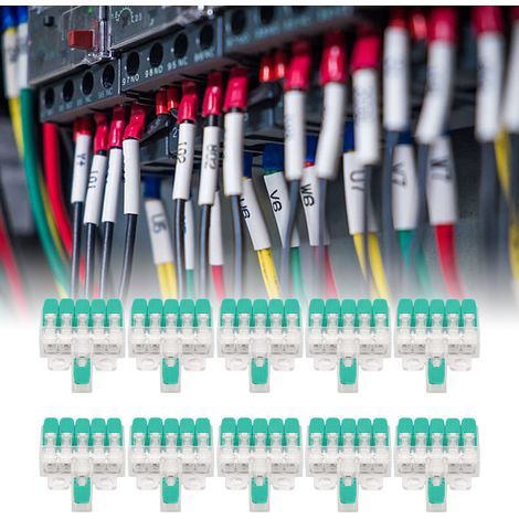 Connecteur de fil Y615G 1 entrée 5 sorties 0,5-6 mm², répartiteur rapide, 41 A 450 V, vendu par paquets de 10. (1/5)