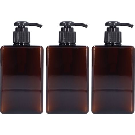 Flacon pompe vide 280ml pour savon liquide - Lot de 3 - Récipient pratique pour voyage (1/5)