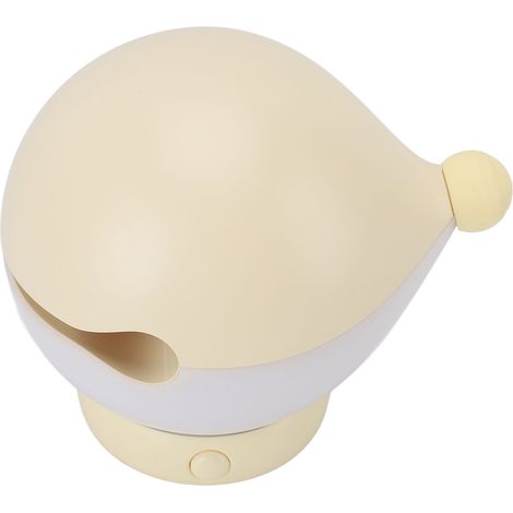 Veilleuse en bois en forme de poisson, rechargeable, sans fil, à intensité variable, avec de jolis autocollants, 3 niveaux de luminosité, couleur abricot (1/5)