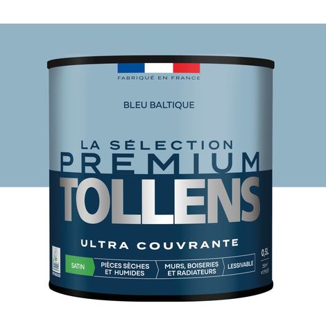 Tollens - Peinture intérieure couleurs - La Sélection Premium Satin - Ultra Couvrante - Bleu Baltique 0,5 L - 6m²