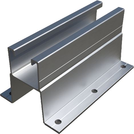 PSA-AV - PERFIL SOLAR ALUMINIO CON ALAS. FIJACIÓN EN VALLE 0150 ( 20 u.)