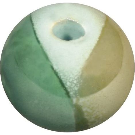 RAYHER - PERLA DECORATIVA IN CERAMICA Ø2CM - FORO Ø4MM - COLORE LAGUNA