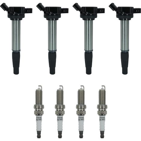 Bobina de encendido UF596 y bujía de iridio doble 4912 para Toyota Corolla Matrix Prius (2009, 2010 y 2011), Lexus Scion IM XD y Pontiac Vibe 1.8L L4 (UF619 90919, 2012, 2013, 2014, 2015 y 2017 -02258