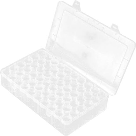 Boîte de Rangement pour Perles Plastique Transparent Organisateur Multifonctionnel à Compartiments pour Bijoux et Petits Accessoires Pratique pour Voyage et Maison (1/5)