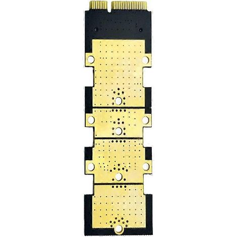 Carte adaptatrice M.2 NGFF vers mSATA (convertisseur SSD à clé B) Adaptateur SSD M.2 NGFF vers mSATA, compatible avec les SSD NGFF M.2 2280 2260 2242 2230. (1/5)