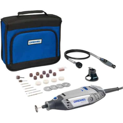 Dremel – Outil multifonction 130 W – 25 accessoires – Pour bois dur et teck – Vissage rapide en série – Coupe nette sans éclat (1/9)