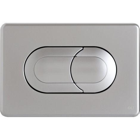 Placca doppio tasto Salina Cromo Satinato cassetta incasso Oli