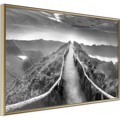 Affiche Murale Encadrée "Horizon" 60 x 40 cm Or