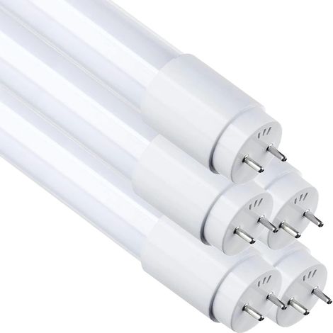 Pack 5 Tubos LED T8 1200 mm 18W Cristal Bilake  Conexión Lateral Blanco natural  Blanco natural