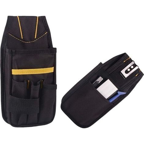 Porte Outils,Pochette à outils,Petite Sacoche à outils avec ceinture en nylon réglable,imperméables pour technicien,constructeur, technicien de maintenance,famille (1/4)