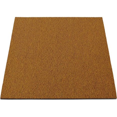 Teppichfliesen Lyonn Curry-Gelb 10 50 x 50 cm