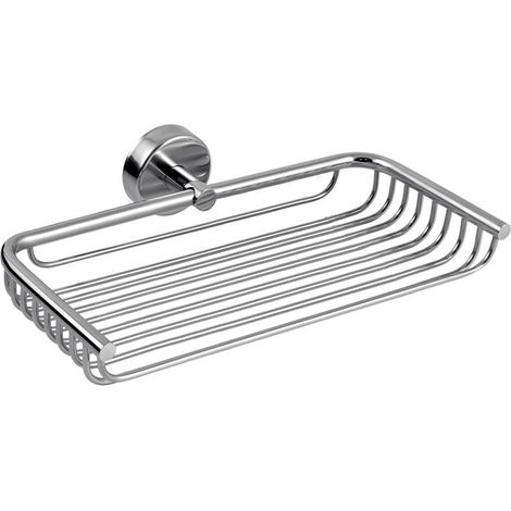 Portaoggetti doccia griglia 23cm in acciaio inox finitura lucida  MONDE-C kamalu