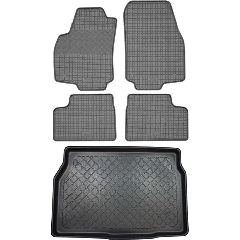 Opel Astra H III / Classic III Schrägheck (3/5-Türer) von 2004–09.2009 / 09.2009–12.2014 SET – Gummifußmatten + Kofferraummatte