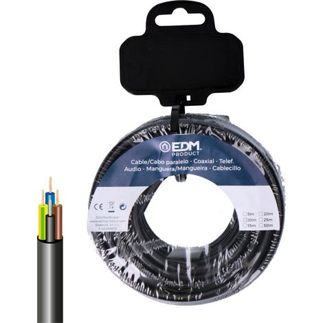 Manguera tubular vv-k06/1kv 4 g 1,50 mm² negra 20 m (1/2)