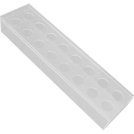 Vase à fleurs en acrylique transparent, multi-trous, élégant vase rectangulaire long et décoratif pour mariage, maison, décoration de table à manger, 40 cm / 15,7 pouces (1/5)