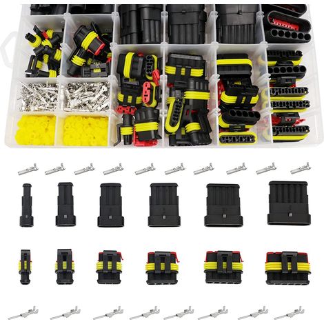 708 conectores impermeables, kit de terminales eléctricos para coche, scooter y camión