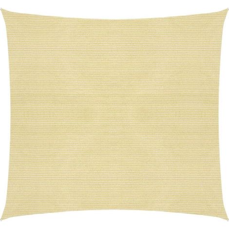 ACKERMAN Voile d'ombrage 160 g/m² beige 2,5 x 2,5 m en PEHD pour terrasse, jardin et extérieur (1/5)