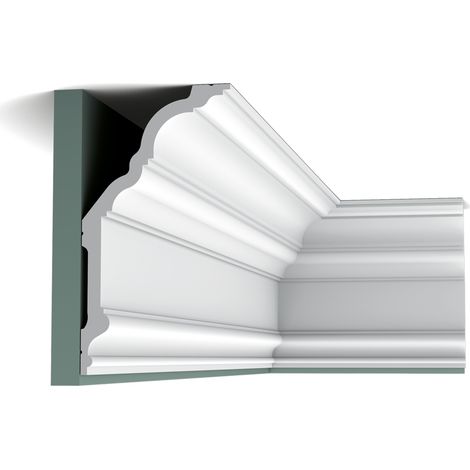 Grande corniche - Orac Decor - L200xp25.6xH13.5cm - C340 - L200 x H13,5 x L25,6 cm - ORAC DECOR (1/10)