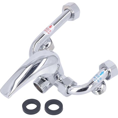 Robinet mélangeur pour chauffe-eau électrique en cuivre, montage en surface, coude en U, interrupteur eau chaude/eau froide, robinet de douche, entrée d'eau, pièces universelles G1/2" (1/4)