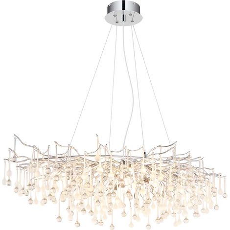 Kronleuchter Hängeleuchte Deckenlampe innen Klar mehr als 6 Flammen Höhe 150 cm (1/5)