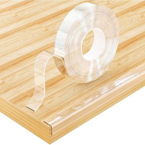 Coin de Table Protection Bébé Transparent, 10m de Protection de Bord et Meubles, Protection Meuble Bébé, pour Bords d'armoires Tables Tiroirs (1/5)