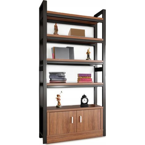 Industrielles Standregal, 190 cm hoch, Metallgestell (1/5)